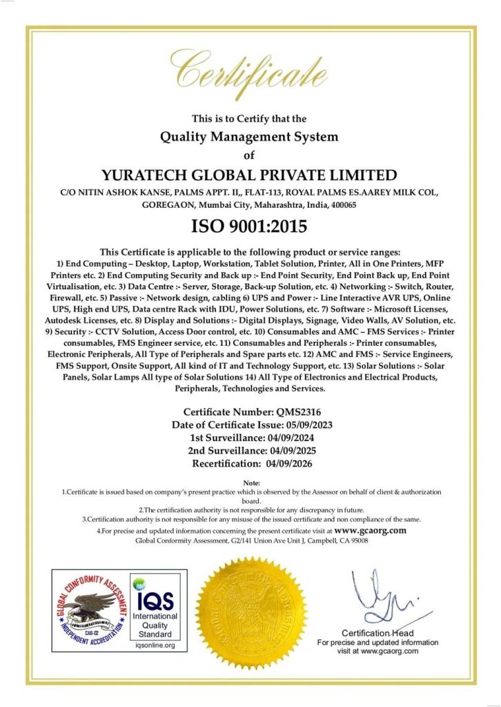 YURAPC certificate 1